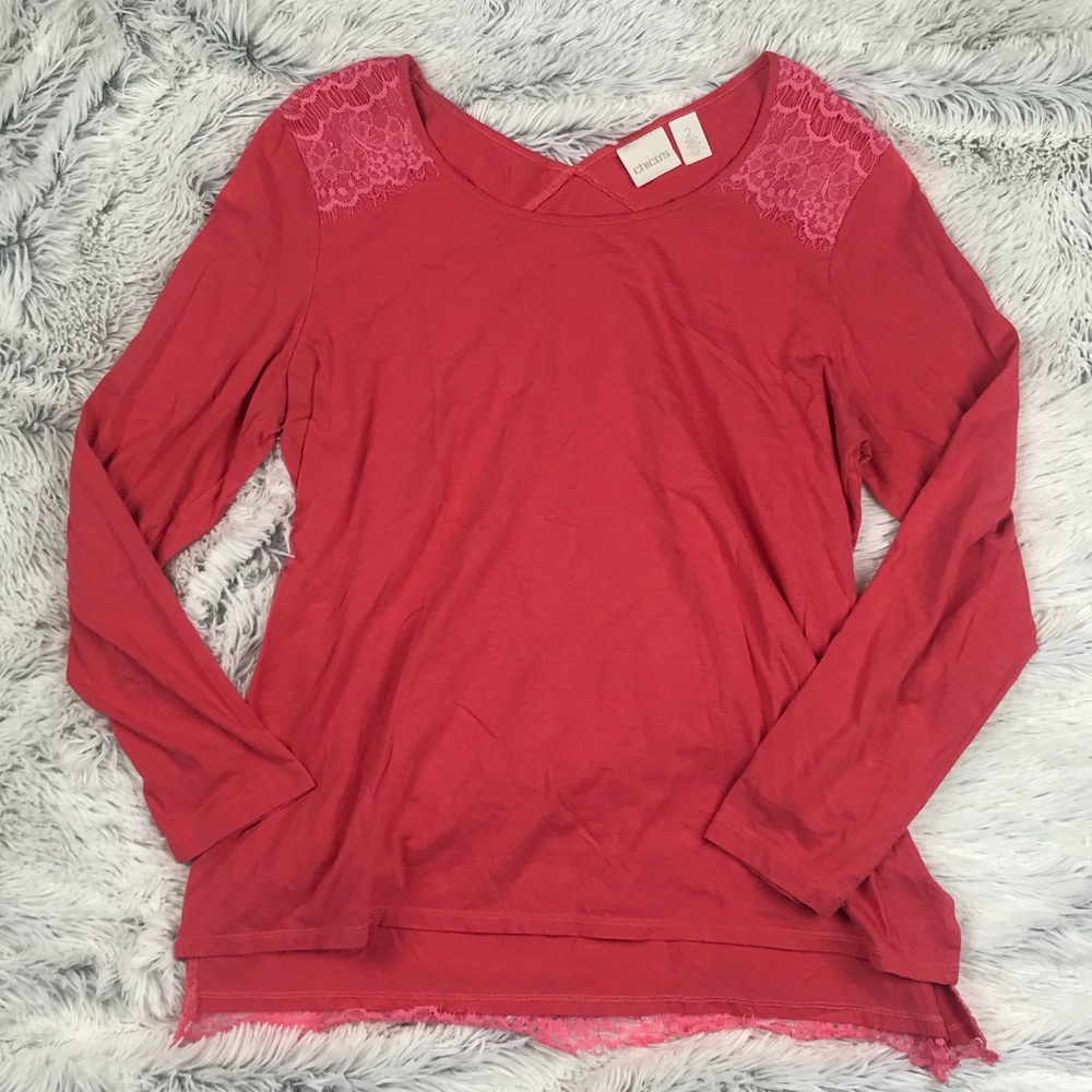 Chico’s Coral Lace top